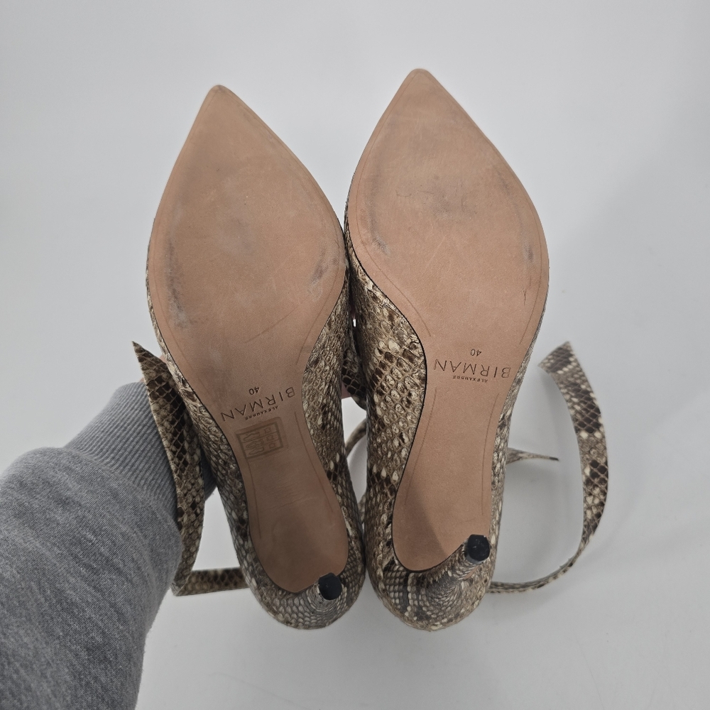 Alexandre Birman Clarita Ankle Tie Python Pumps P… - image 5